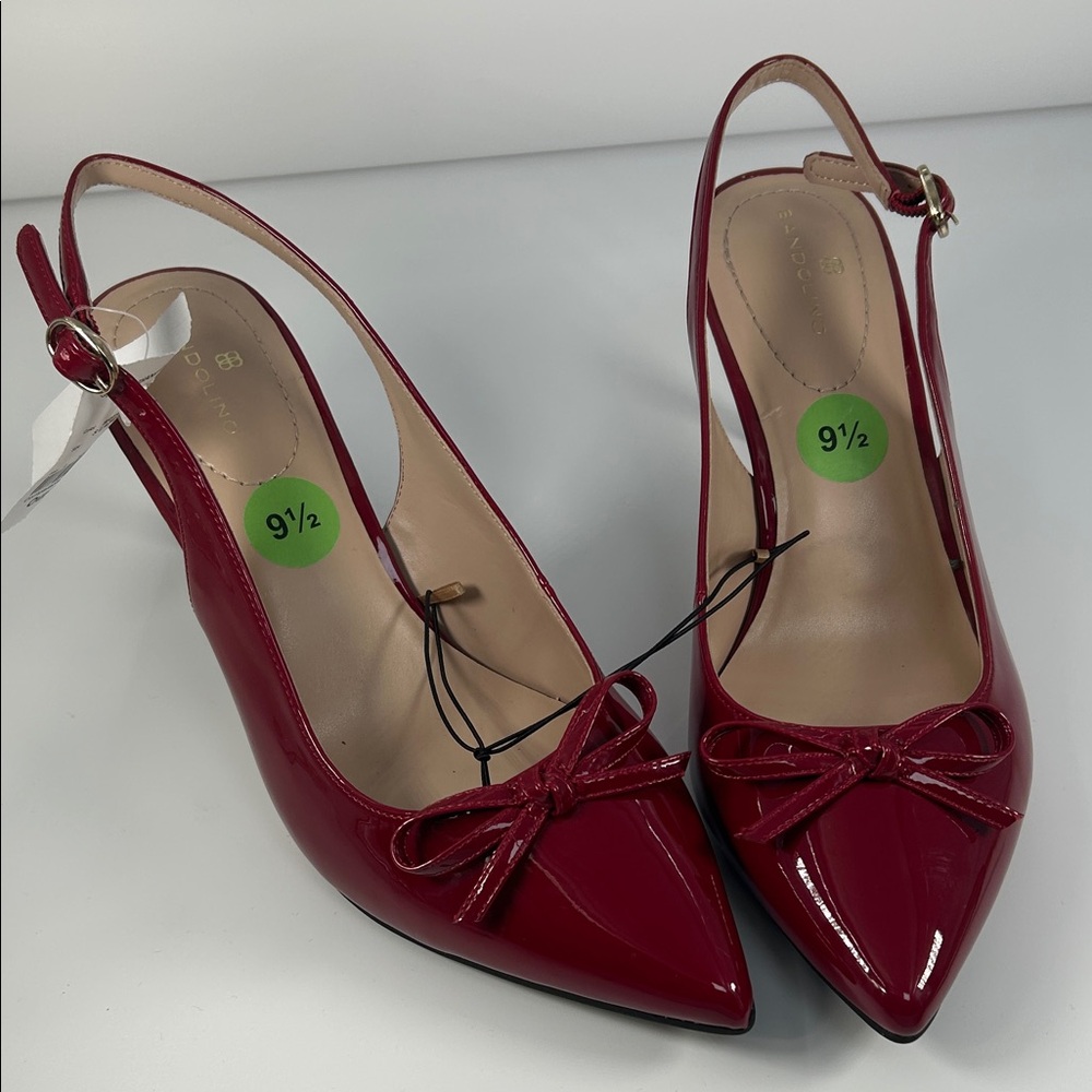 Bandolino Red Patent Slingback Heels - Picture 7 of 16
